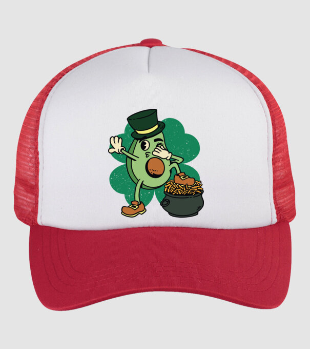 Avocado St. Patrick DAB model alb/roșu pe tricou