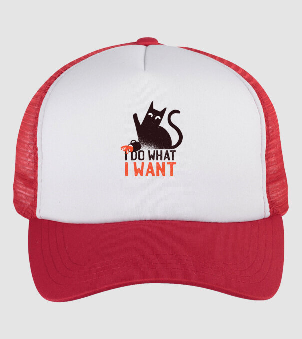 Fac ce vreau tricou cu pisică model alb/roșu pe tricou