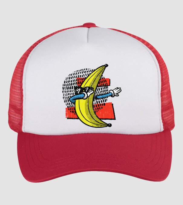 Banană DAB model alb/roșu pe tricou