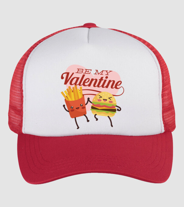 Be my Valentine - Fii dragostea mea tricou pentru Valentine s Day model alb/roșu pe tricou
