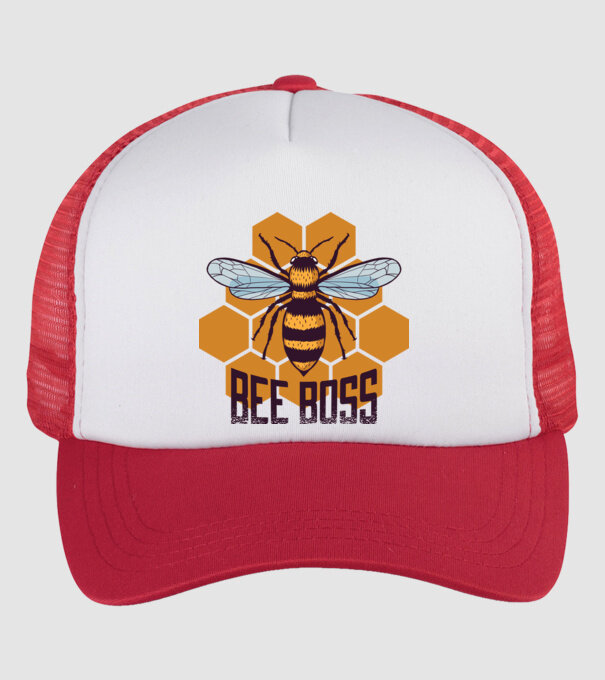 Bee Boss Șef Apicultor model alb/roșu pe tricou
