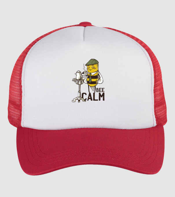 Bee Calm - Fii răbdător Albinuță model alb/roșu pe tricou