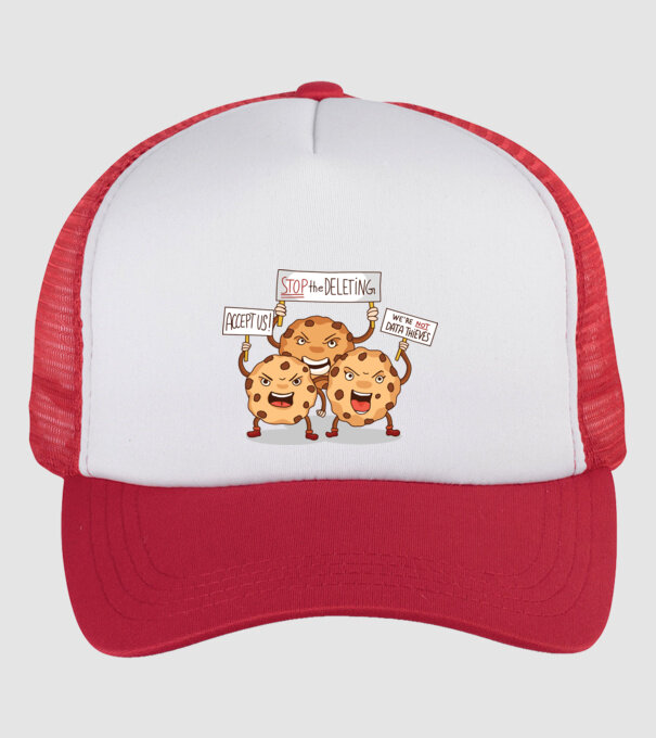 Protest Cookie model alb/roșu pe tricou