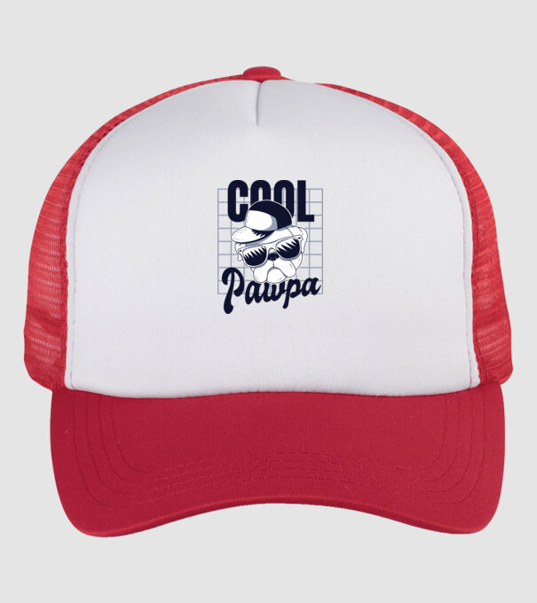 Cool Pawpa model alb/roșu pe tricou