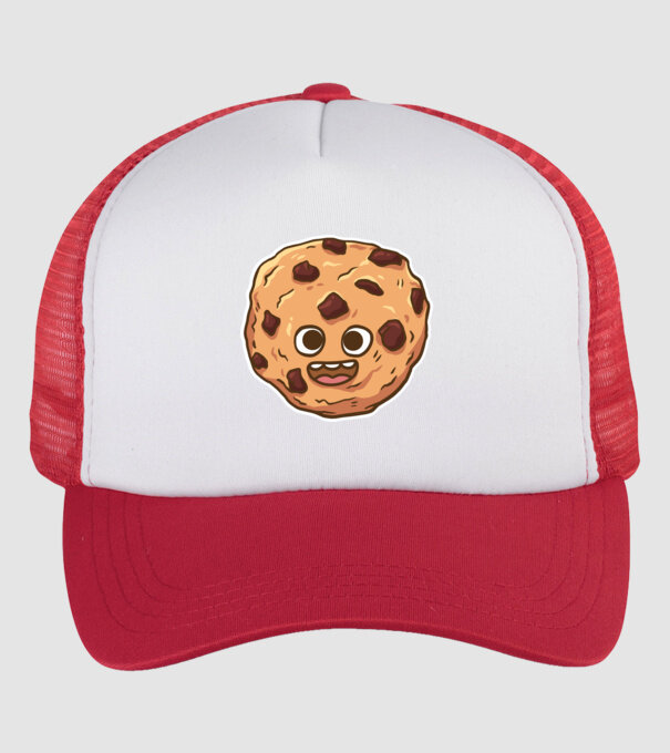Cookie drăguț model alb/roșu pe tricou