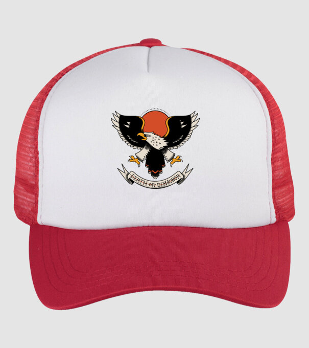 Eagle Tatuaj model alb/roșu pe tricou
