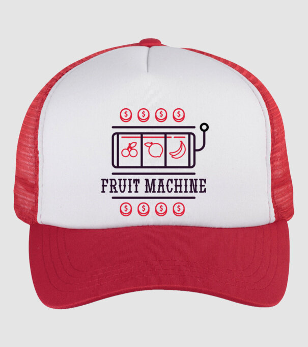 Fruit Machine Slot Machine model alb/roșu pe tricou