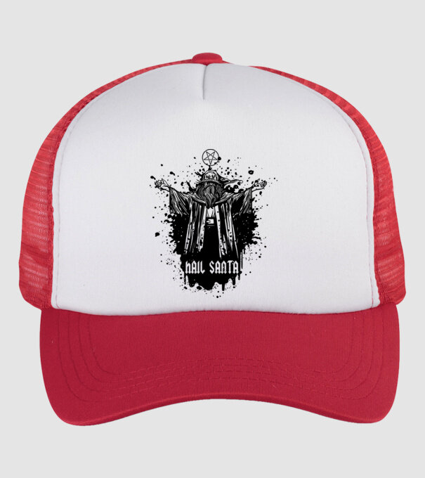 Hail Santa model alb/roșu pe tricou