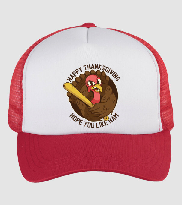 Happy Thanksgiving - Hope you like Ham model alb/roșu pe tricou