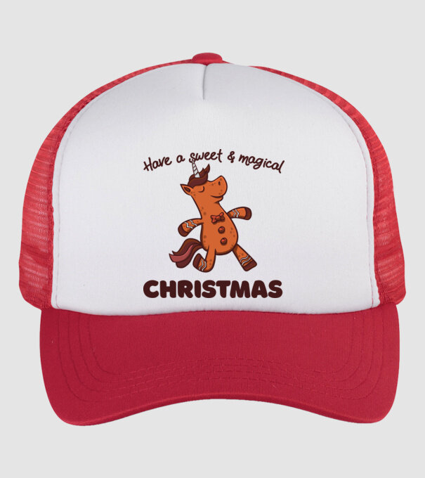 Have a sweet and magical Christmas model alb/roșu pe tricou