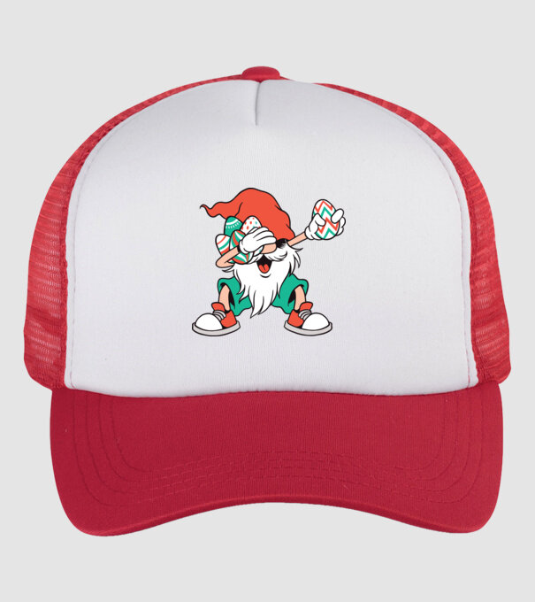 Elf de Paște DAB model alb/roșu pe tricou
