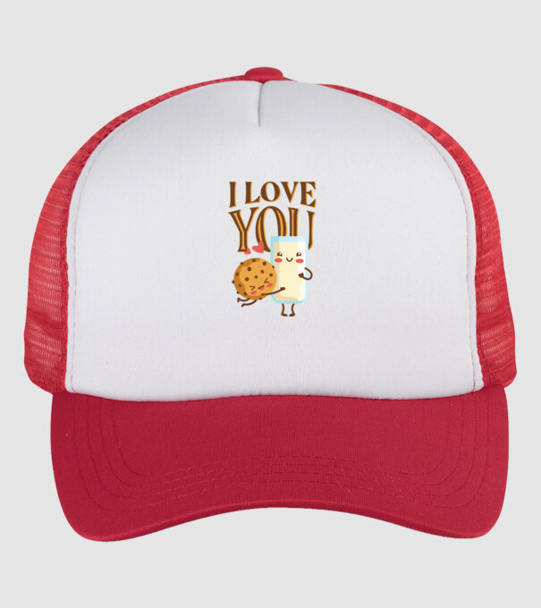 'I Love You tricou drăguț cuplu pentru Valentine''s Day' model alb/roșu pe tricou