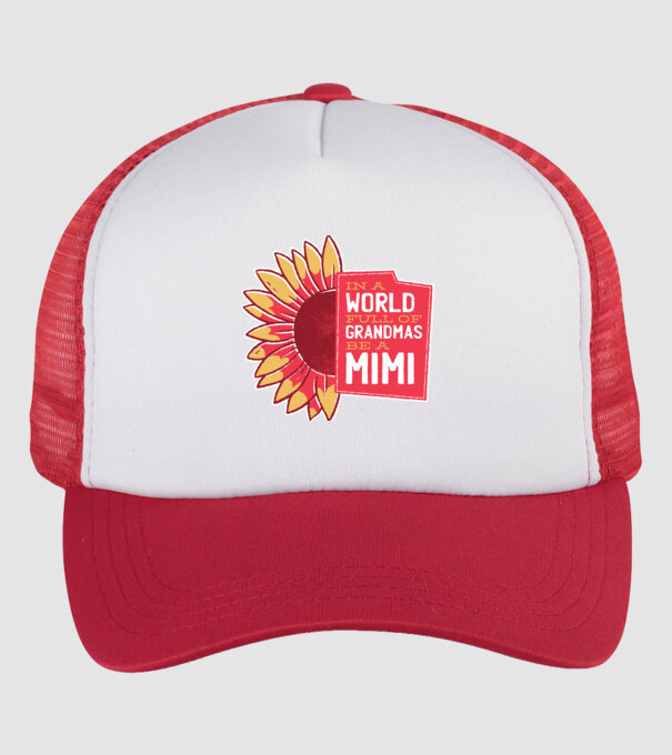 In a world full of Grandmas be a Mimi model alb/roșu pe tricou