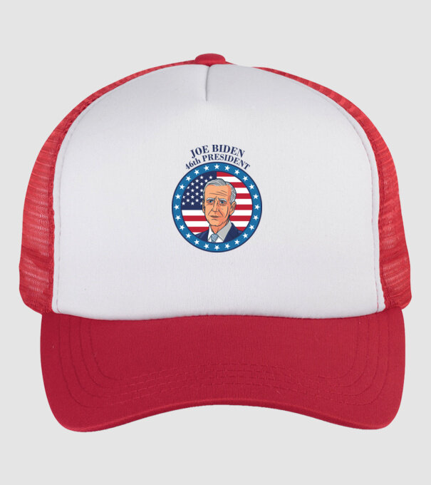 Joe Biden cel de-al 46-lea președinte al SUA model alb/roșu pe tricou