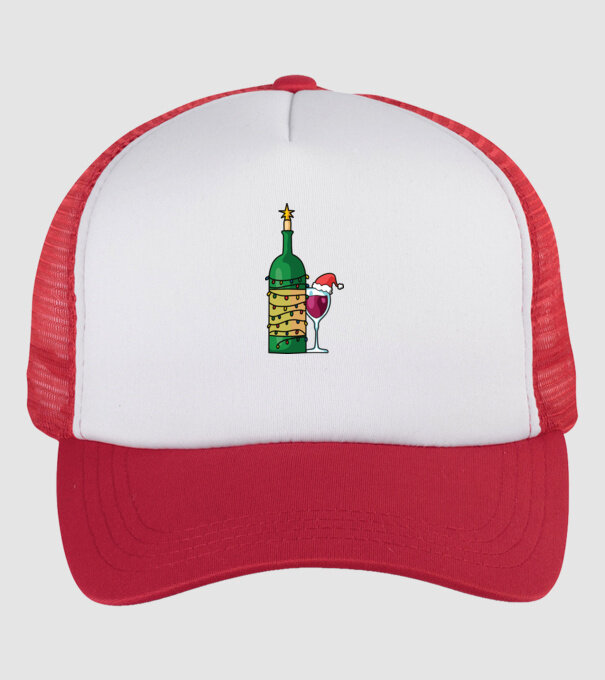 Vin de Crăciun model alb/roșu pe tricou