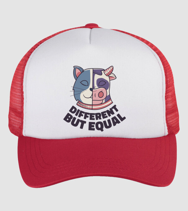 Diferit, dar egal model alb/roșu pe tricou