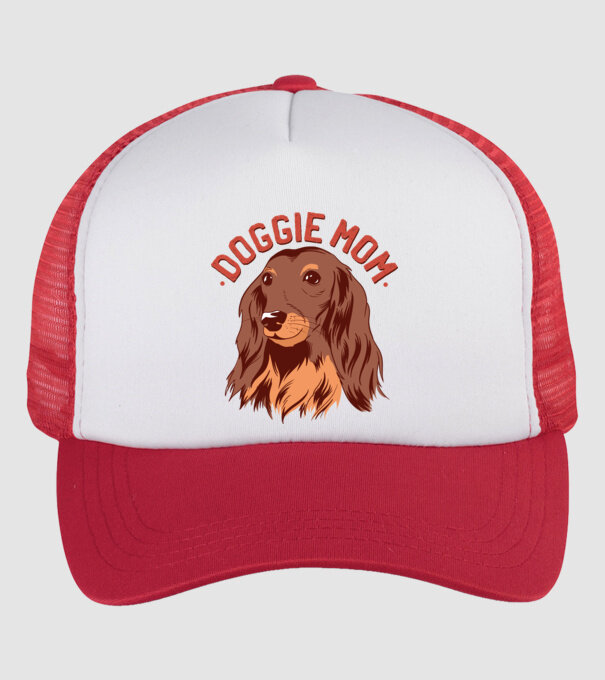 Mamă de Câine model alb/roșu pe tricou