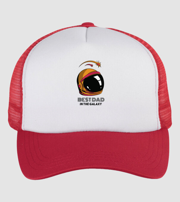 Cel mai bun tată din Galaxie model alb/roșu pe tricou