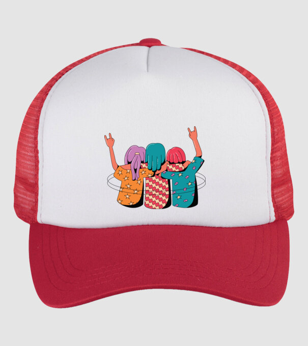 Cele mai bune prietene model alb/roșu pe tricou