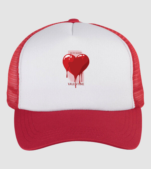 Fii dragostea mea - Be my bloody Valentine model alb/roșu pe tricou