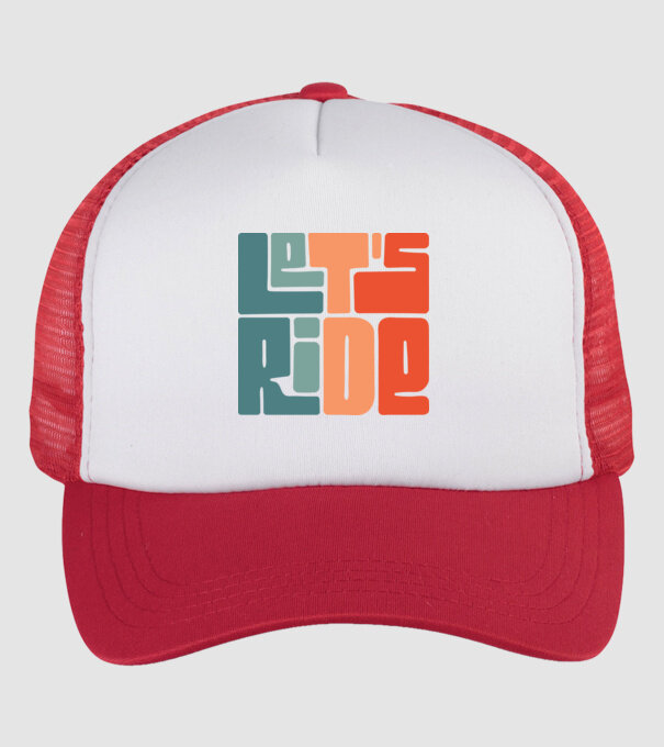 'Let''s Ride - Snowboard' model alb/roșu pe tricou