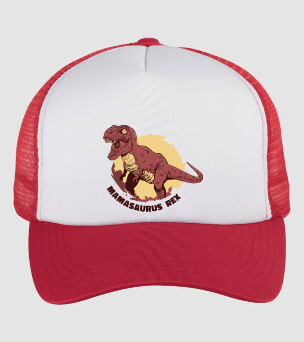 mamasaurus rex model alb/roșu pe tricou
