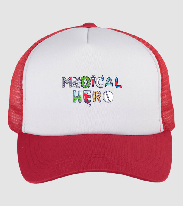 Medical Hero - Eroi de zi cu zi model alb/roșu pe tricou