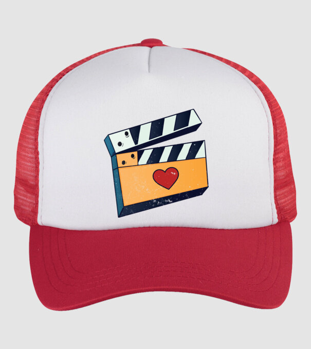 Cinema Film model alb/roșu pe tricou