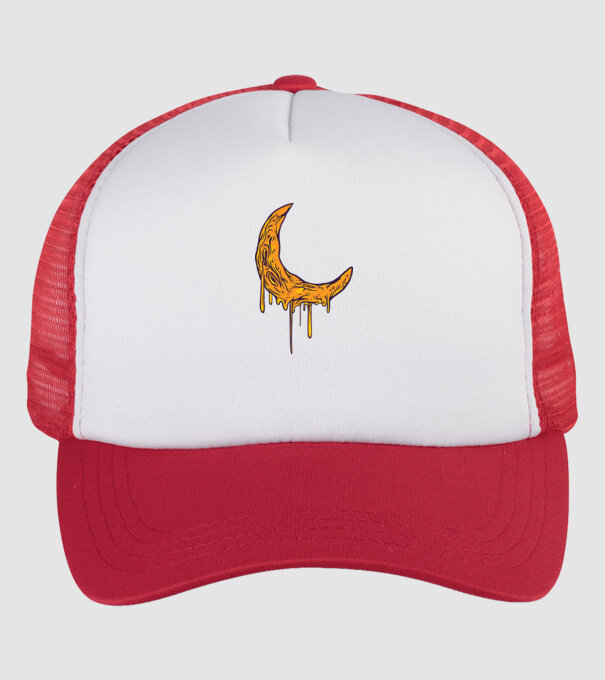 Luna topindu-se model alb/roșu pe tricou