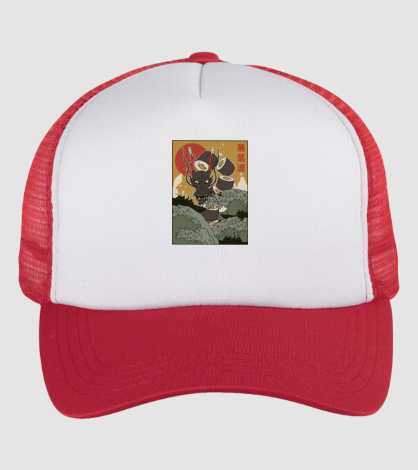 Dragon Sushi model alb/roșu pe tricou
