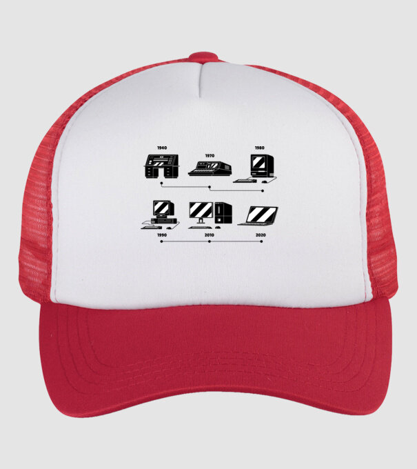 Evoluție Computer model alb/roșu pe tricou