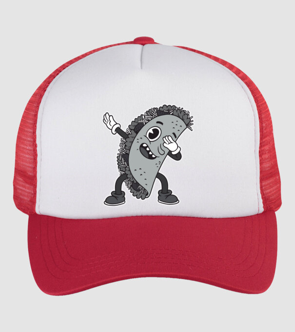 Taco DAB model alb/roșu pe tricou