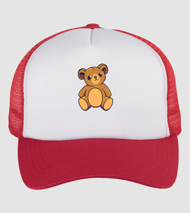 Ursuleț Teddy model alb/roșu pe tricou