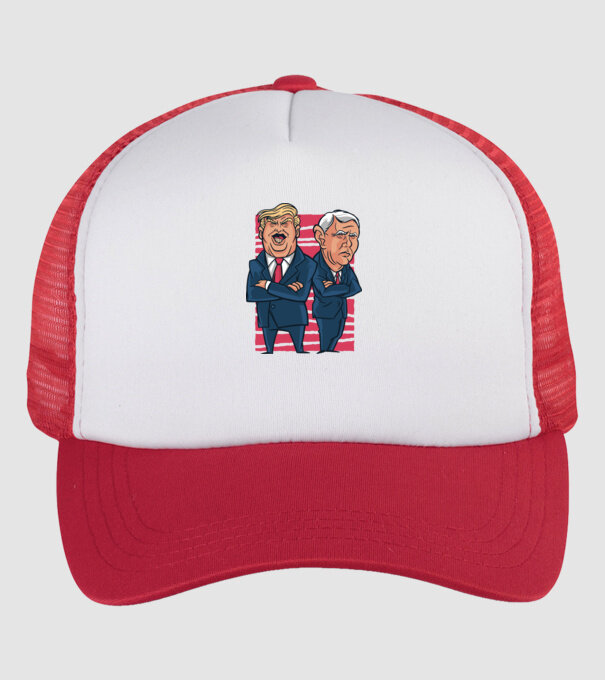 Trump Pence USA model alb/roșu pe tricou