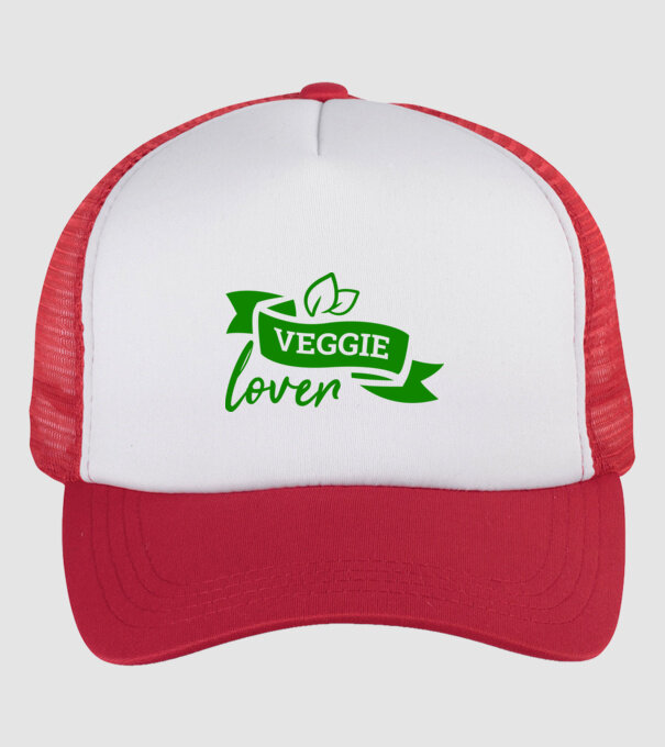 Veggie lover Iubitor de legume model alb/roșu pe tricou