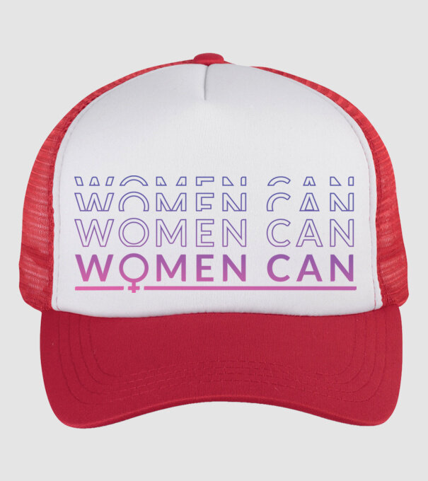 Women Can Ziua femeii model alb/roșu pe tricou