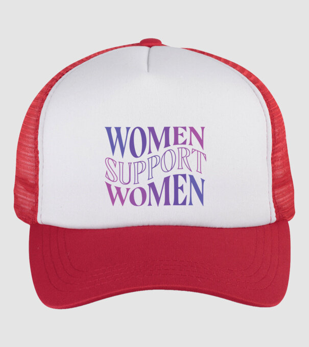 Women Support Women Ziua Femeilor model alb/roșu pe tricou