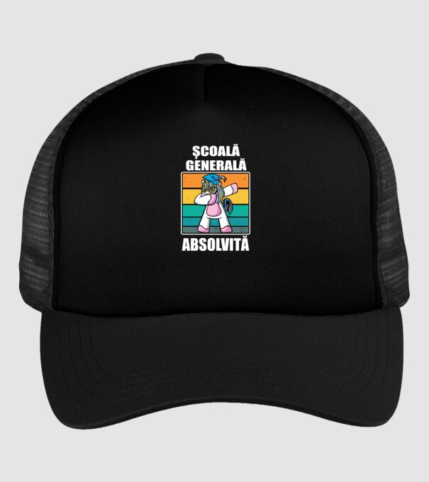 Absolvită școală generală model negru pe tricou