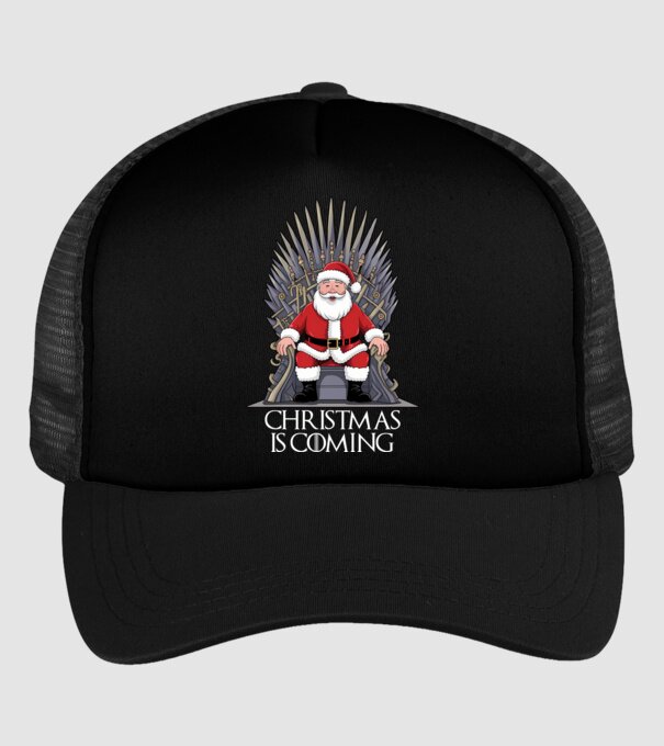 Christmas is Coming Negru model negru pe tricou