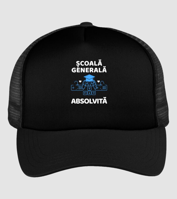 Școală generală absolvită model negru pe tricou