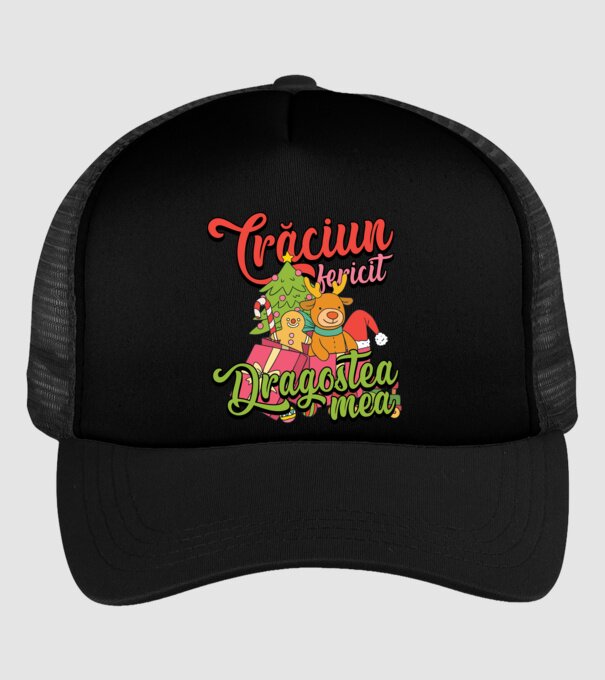 CRĂCIUN FERICIT DRAGOSTEA MEA model negru pe tricou