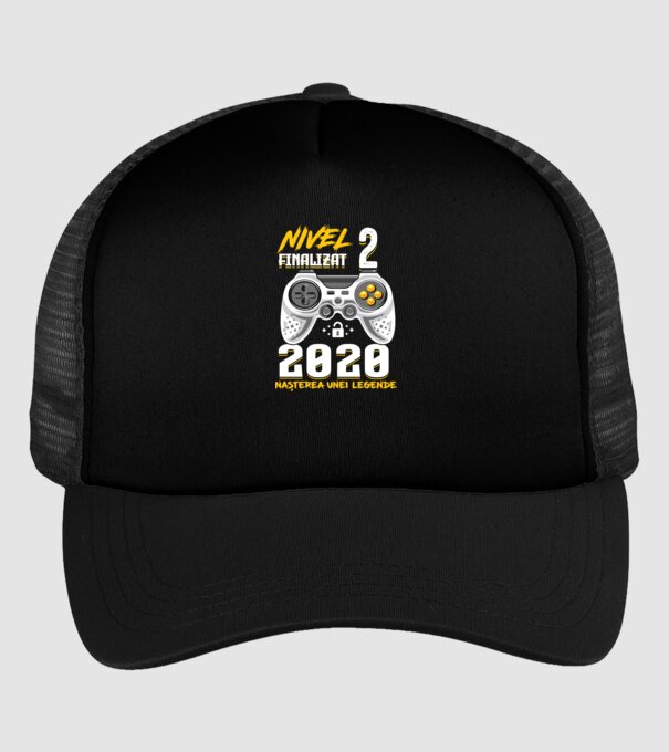 Nivel 2 finalizat. 2020 nașterea unei legende model negru pe tricou