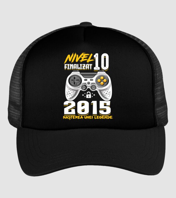 Nivel Finalizat 10  2015 model negru pe tricou