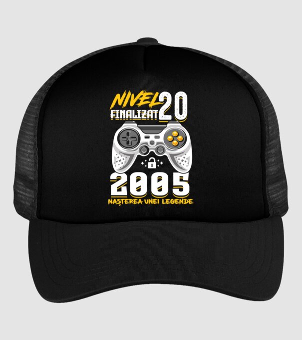 Nivel Finalizat 20 2005 model negru pe tricou