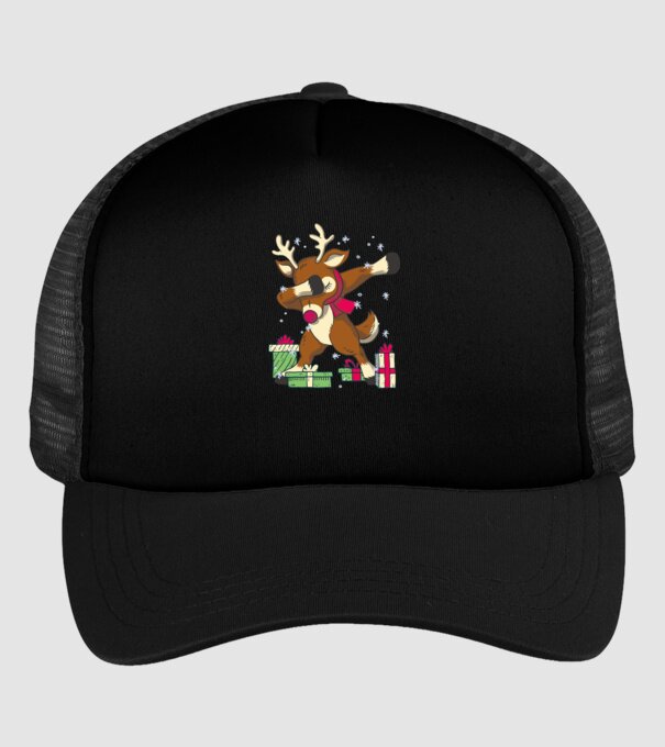 Rudolph DAB model negru pe tricou