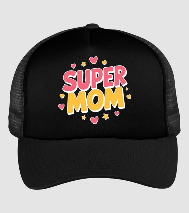 Super Mom Negru model negru pe tricou