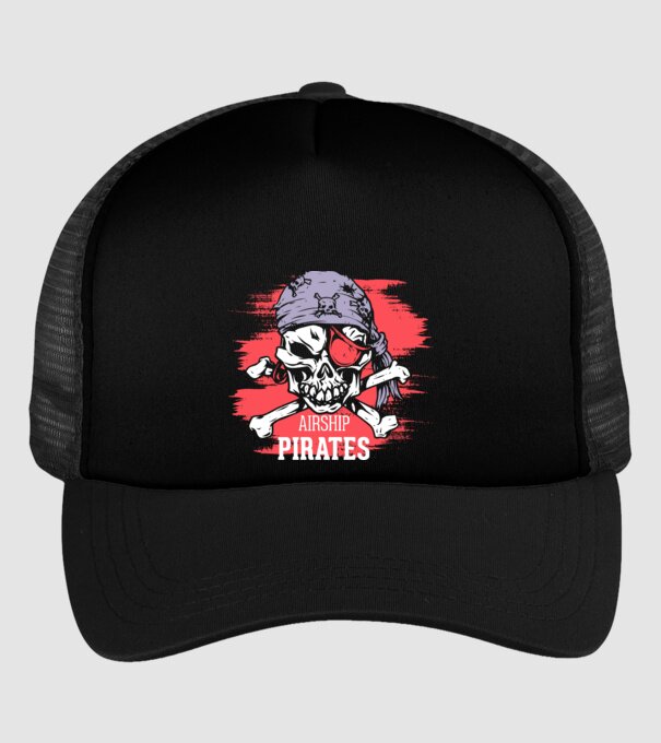 Airship Pirates - Pirat model negru pe tricou