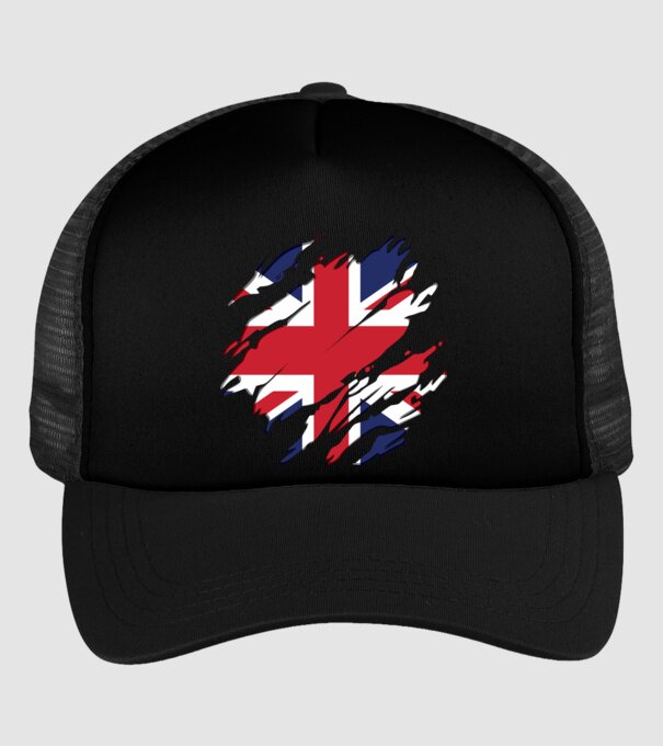 UK Steagul Regatului Unit model negru pe tricou