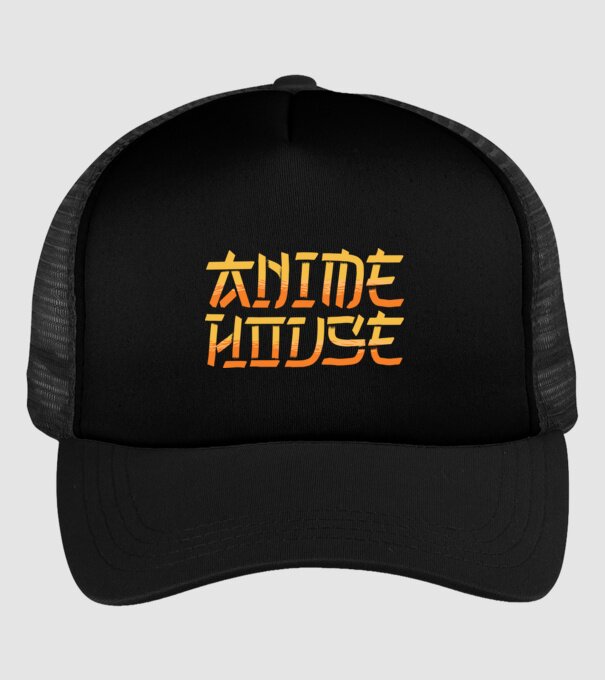 Anime House model negru pe tricou
