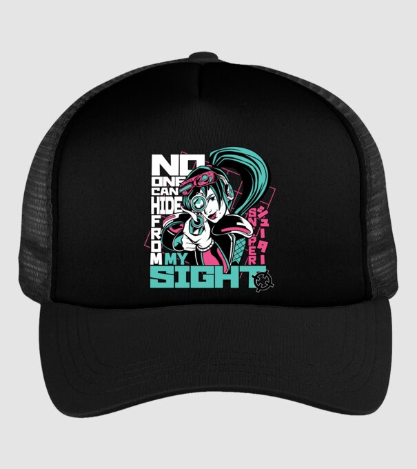 Anime Fată Lunetistă model negru pe tricou